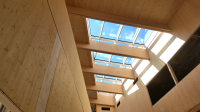 Das künftige  Informations- und Beratungszentrum NAWAREUM ist weitgehend in Holz konstruiert.
